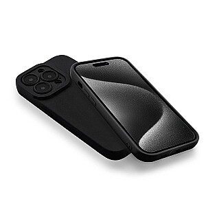 Fusion Softy izturīgs silikona aizsargapvalks Apple iPhone 15 Pro melns