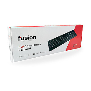 Клавиатура Fusion K05 USB черная (ENG | RUS)