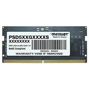 PATRIOT DDR5 32 GB, 5600 MHz, SODIMM, paraksts