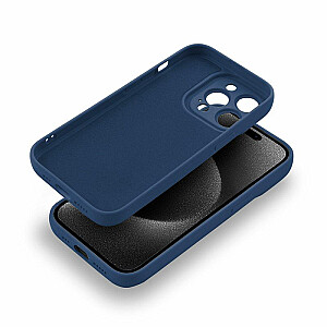 Fusion Softy izturīgs silikona aizsargapvalks Apple iPhone 15 Pro zils
