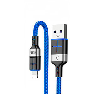 KAKUSIGA KSC-696 USB-A -> Lightning uzlādes kabelis 15W | 120 cm zils