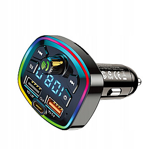 KAKUSIGA KSC-851 автомобильный FM-трансмиттер QC 3.0 | 18 Вт | USB Flash | Bluetooth 5.0 черный
