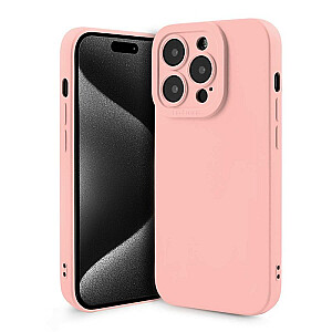 Fusion Softy izturīgs silikona aizsargapvalks Apple iPhone 15 rozā