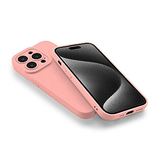 Fusion Softy izturīgs silikona aizsargapvalks Apple iPhone 15 Pro Max rozā