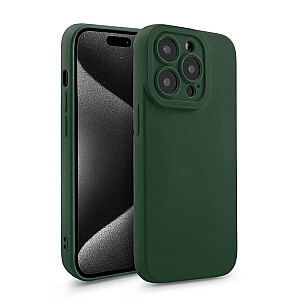 Fusion Softy izturīgs silikona aizsargapvalks Apple iPhone 15 zaļš