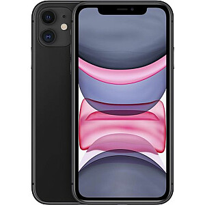 Viedtālrunis Apple iPhone 11, 64 GB, divas SIM kartes, melns (MHDA3)