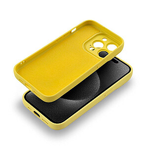Fusion Softy izturīgs silikona aizsargapvalks Apple iPhone 15 dzeltens