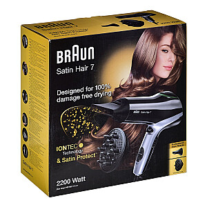 Braun Satin Hair 7 HD 730E melns