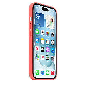 MagSafe silikona maciņš priekš Apple iPhone 15 - sarkans