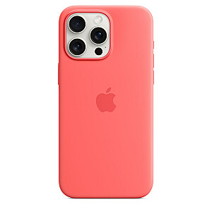 Силиконовый чехол MagSafe для Apple iPhone 15 Pro Max — розовый