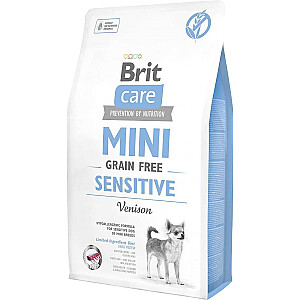 Sausā suņu barība BRIT Care Sensitive Brieža gaļa bez graudiem - 2 kg