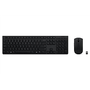 Lenovo Professional Wireless Rechargeable Keyboard and Mouse Combo (Lithuanian) Keyboard and Mouse Set Wireless Mouse included Lithuanian Bluetooth Wireless connection Grey