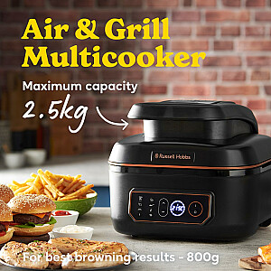 Russell Hobbs SatisFry Air & Grill Multipoke 5,5L 1745W melns