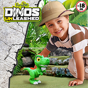 Dinozaurs T-Rex Junior ar skaņu. gaismu un kustībām 27,5 cm 18 men. + CB49691