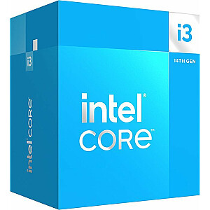 Процессор Intel® Core™ i3-14100 Процессор для настольных ПК 4 ядра (4 P-ядра + 0 E-ядер) до 4,7 ГГц
