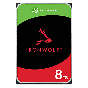 Seagate IronWolf ST8000VN002 3,5 collu 8TB Serial ATA III iekšējais cietais disks