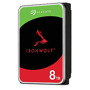 Seagate IronWolf ST8000VN002 3,5 collu 8TB Serial ATA III iekšējais cietais disks