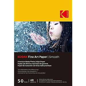 Бумага Kodak Fine Art 230 г, гладкая с матовым покрытием, 4/6x50