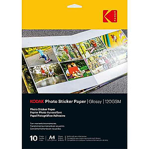 Kodak Photo Sticker Paper Gloss 120gsm A4x10 (3510645)