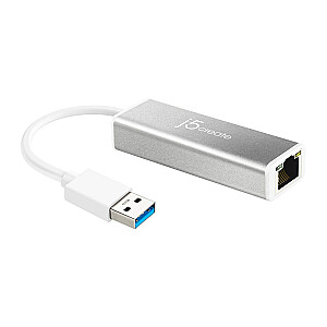 j5izveidojiet Gigabit Ethernet USB 3.0 adapteri; sudrabs JUE130-N