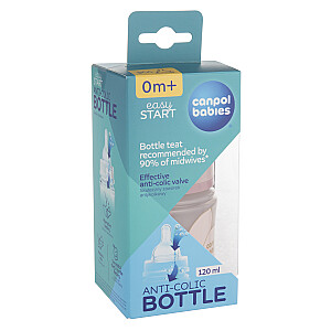 Антиколиковая бутылочка CANPOL BABIES EasyStart, 120 мл, ЗОЛОТО, 35/239_pin