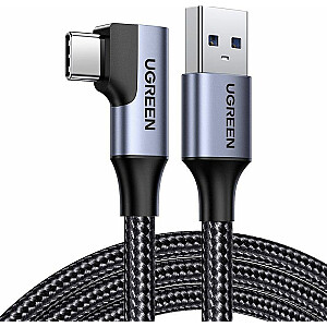 Ugreen USB-A–USB-C USB kabelis 1 m, melns (20299)