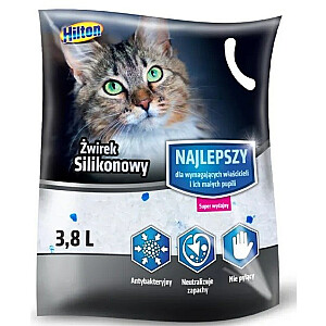 HILTON Bez smaržas silikona kaķu pakaiši - 3,8 litri