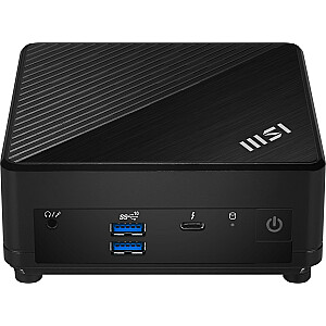 MSI Cubi 5 12M-004EU Intel® Core™ i3 i3-1215U 8 ГБ DDR4-SDRAM 256 ГБ твердотельный накопитель Windows 11 Pro Мини-ПК Черный