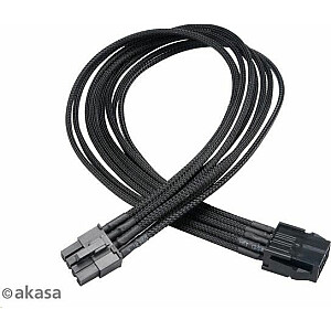 Akasa PCIe 8-контактный — PCIe 8-контактный, 0,4 м, черный (AK-CBPW09-40BK)