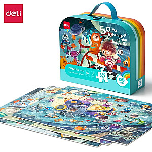 Подарочный набор для детей Deli Puzzle H746, в ассортименте