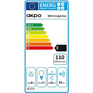 Kamīna nosūcējs Akpo WK-4 Largo Eco 50 Sienas melns
