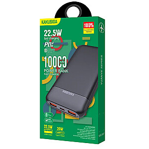 KAKUSIGA KSC-887 power bank 10000mAh | 2 x USB | 22.5W черный