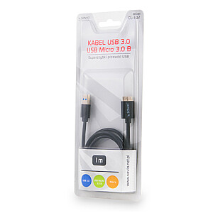 Кабель Savio USB 3.0 - USB Micro 3.0B