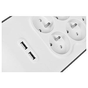 Belkin BSV604ca2m White 6 AC Outlets 2m