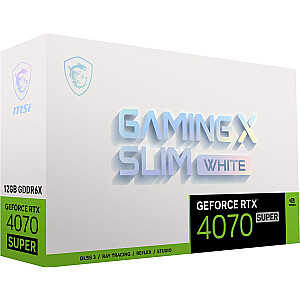 Видеокарта MSI GeForce RTX 4070 SUPER 12 ГБ GAMING X SLIM БЕЛАЯ
