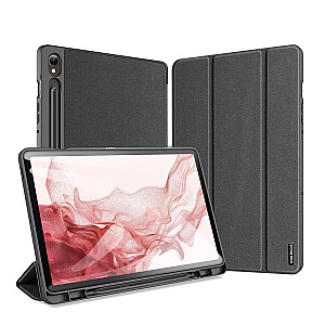 Dux Ducis Trifold magnet case grāmatveida maks planšetdatoram Samsung X810 | X816 Galaxy Tab S9+ Plus melns
