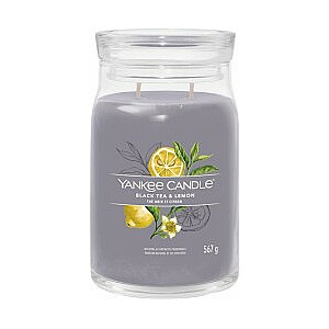 Свеча Yankee Candle Signature Черный чай и лимон большая 567г