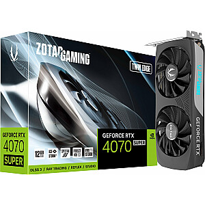 Видеокарта Zotac Gaming GeForce RTX 4070 SUPER Twin Edge 12 ГБ GDDR6X (ZT-D40720E-10M)