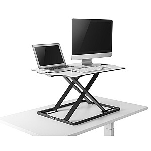 Ультратонкий преобразователь стола Ergo Office для сидения/стоя, белый, с газовой пружиной, макс. 10 кг, ER-420