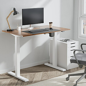 Ergo Office ER-403 Настольный стол с рамкой для сидения и подставки, электрический стол с регулируемой высотой, офисный стол без столешницы, белый
