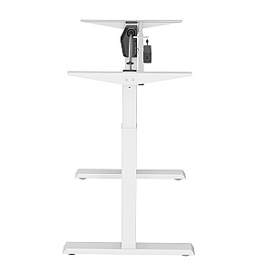Ergo Office ER-403 Настольный стол с рамкой для сидения и подставки, электрический стол с регулируемой высотой, офисный стол без столешницы, белый