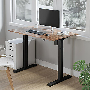 Ergo Office ER-403B Настольный стол с рамкой для сидения и подставки, электрический стол с регулируемой высотой, офисный стол без столешницы, черный