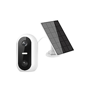 Extralink Smart Life SolarEye | Āra kamera ar saules paneli | bezvadu savienojums, Full HD 1080p, Wi-Fi, 5200 mAh akumulators, IP54