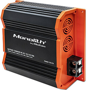 Qoltec 52479 Monolith DC-DC LiFePO4 AGM 12V akumulatora lādētājs | 20A | 250 W