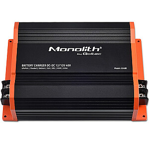 Qoltec 52480 Monolith DC-DC LiFePO4 AGM 12V akumulatora lādētājs | 40A | 500 W