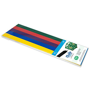 3Doodler CREATE FILAMENT PLA 5 COLORS PL-MIXNEW2 Polipienskābe (PLA) Zila, zaļa, violeta, sarkana, dzeltena 2g
