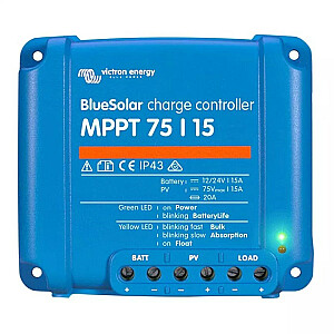 UZLĀDES REGULATORS VICTRON BLUE SOLAR MPPT 75V/15A