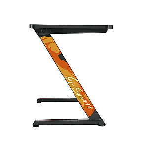 Игровой компьютерный стол NanoRS RS120, современный дизайн, легкий и устойчивый (максимальная нагрузка 50 кг), черный и оранжевый,