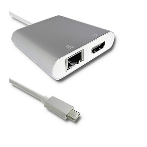 Графический USB-адаптер Qoltec 50409 Серебристый