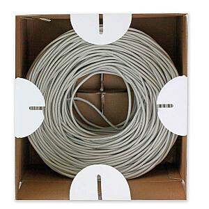 Сетевой кабель Techly ITP7-UTP-IC-CCA Серый, 305 м Cat5e U/UTP (UTP)